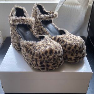 UNIF Stace Platform Leopard Mary Jane